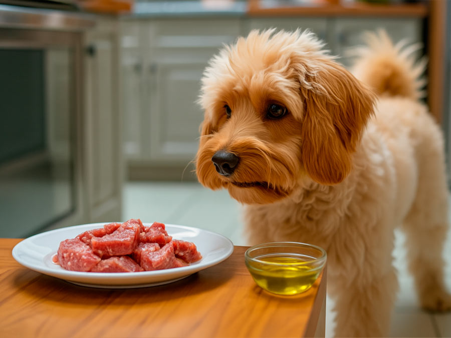 aove como suplemento en la dieta BARF para perros