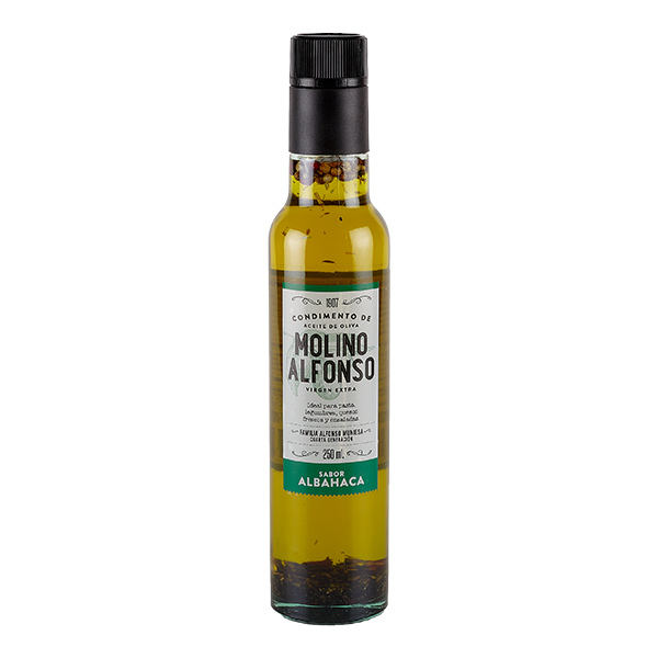 Aceite de Oliva Condimentado Sabor Albahaca