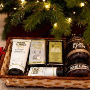 cesta personalizada para navidad