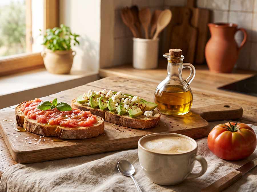 AOVE para tostadas y desayunos mediterráneos